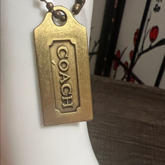 Coach Other - Coach Vintage Gold-Tone Brass HangTag Pendant